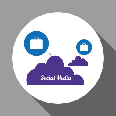 Sosyal Medya tasarım. ortam simgesi. iletişim kavramı,