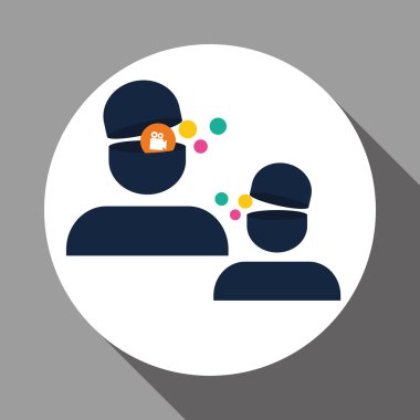 Sosyal Medya tasarım. ortam simgesi. iletişim kavramı,