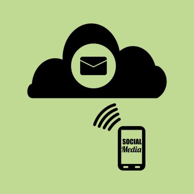 Sosyal Medya tasarım. ortam simgesi. iletişim kavramı,