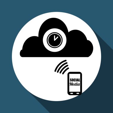 Sosyal Medya tasarım. ortam simgesi. iletişim kavramı,