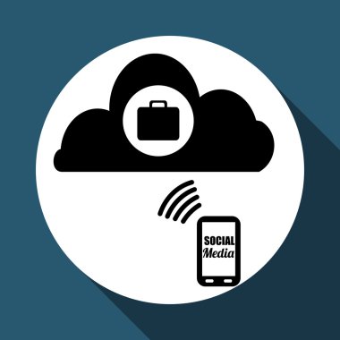 Sosyal Medya tasarım. ortam simgesi. iletişim kavramı,