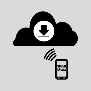 Sosyal Medya tasarım. ortam simgesi. iletişim kavramı,