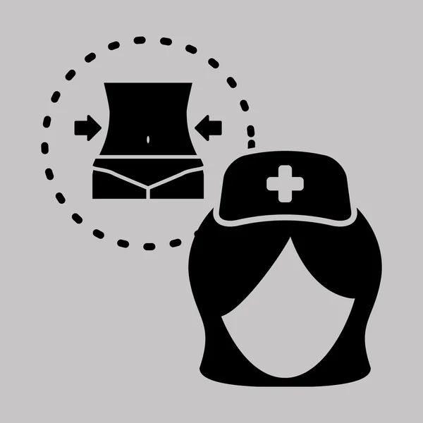 Medizinisches Design. Pflege-Symbol. Gesundheitskonzept — Stockvektor