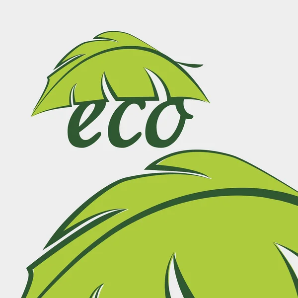 Eco design. Conceito verde. Ícone de proteção terrestre —  Vetores de Stock