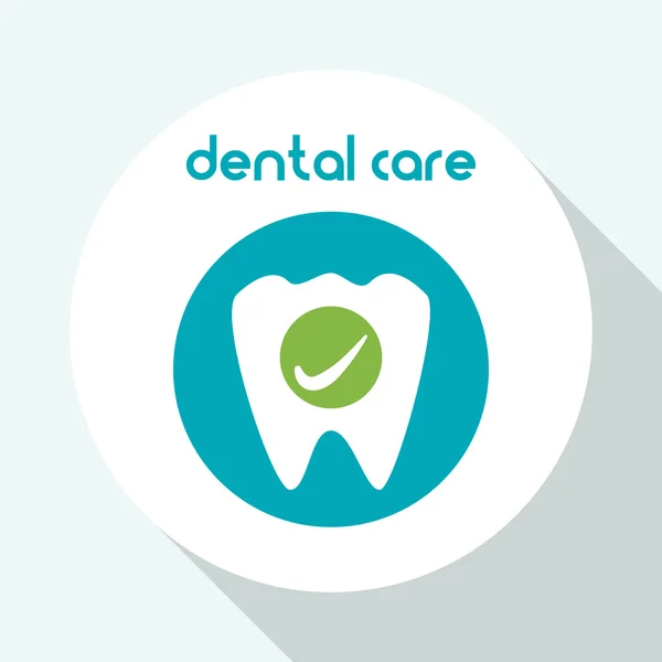 Diseño de cuidado dental. concepto de salud. icono de atención médica — Vector de stock