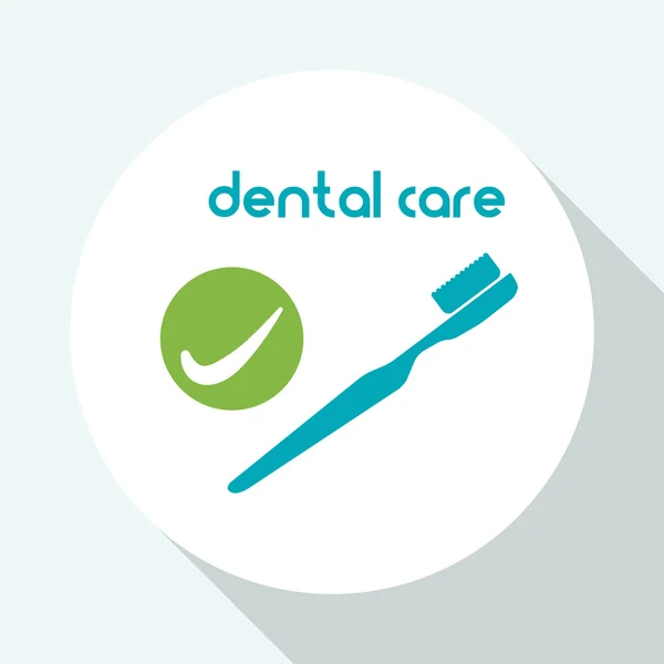 Diseño de cuidado dental. concepto de salud. icono de atención médica — Vector de stock