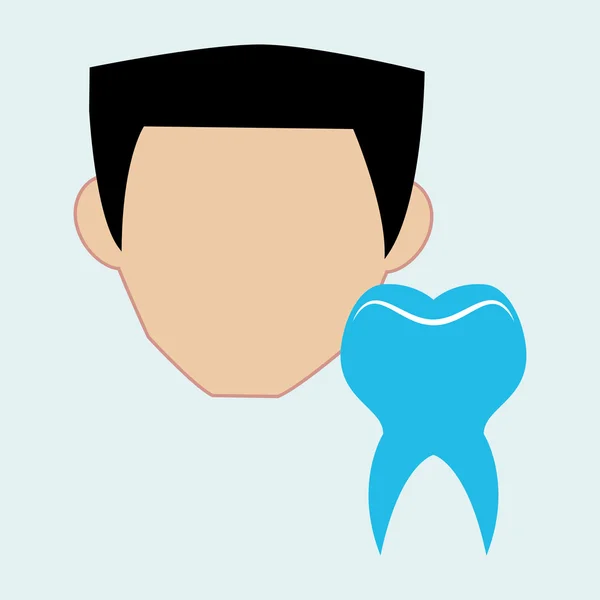 Diseño de cuidado dental. concepto de salud. icono de atención médica — Archivo Imágenes Vectoriales