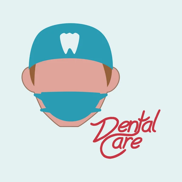 Dental care design. health concept. medical care icon — Stock Vector