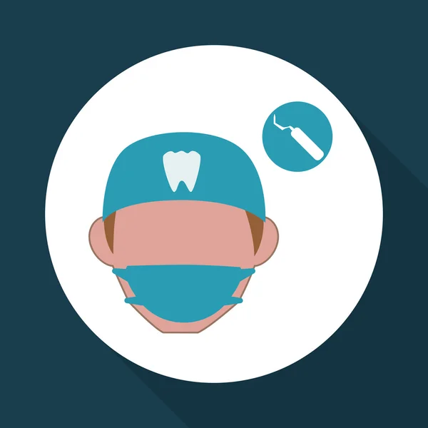 Diseño de cuidado dental. concepto de salud. icono de atención médica — Vector de stock