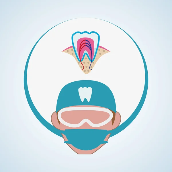Diseño de cuidado dental. concepto de salud. icono de atención médica, vector editable — Vector de stock