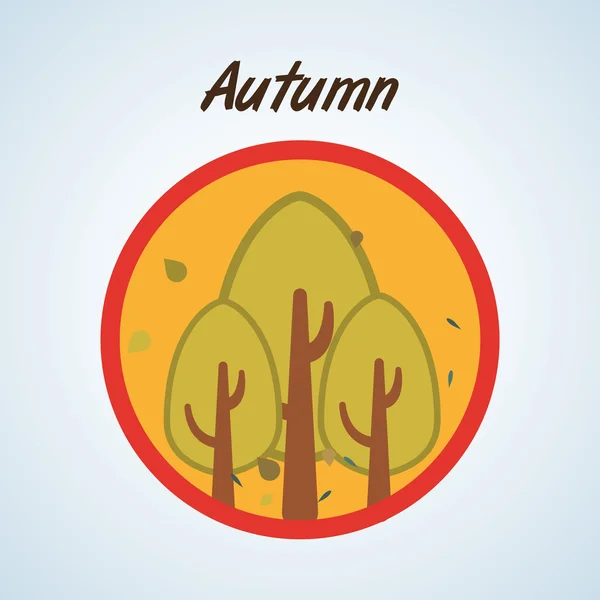 Diseño de árboles. concepto ecológico. icono natural, vector editable — Vector de stock