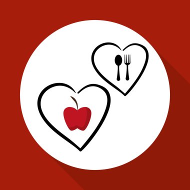 Sağlıklı gıda tasarım. Organik kavramı. Beyaz arka plan