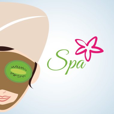 Spa merkezi tasarım. Sağlık simgesi. İzole illüstrasyon, düzenlenebilir vektör