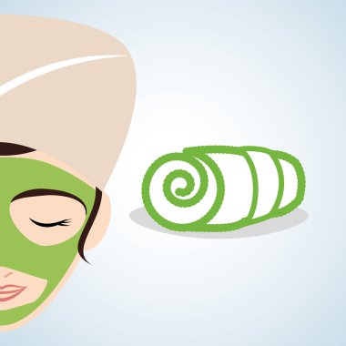 Spa merkezi tasarım. Sağlık simgesi. İzole illüstrasyon, düzenlenebilir vektör