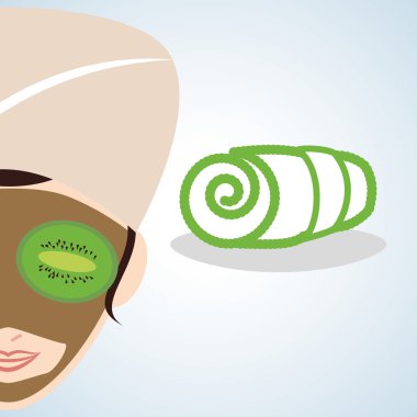 Spa merkezi tasarım. Sağlık simgesi. İzole illüstrasyon, düzenlenebilir vektör