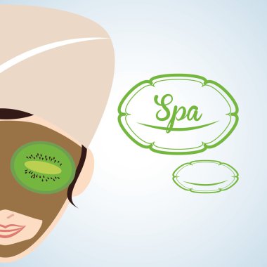 Spa merkezi tasarım. Sağlık simgesi. İzole illüstrasyon, düzenlenebilir vektör