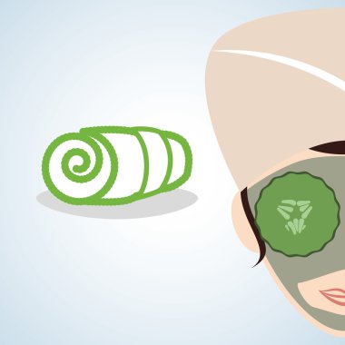 Spa merkezi tasarım. Sağlık simgesi. İzole illüstrasyon, düzenlenebilir vektör