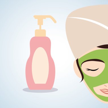 Spa merkezi tasarım. Sağlık simgesi. İzole illüstrasyon, düzenlenebilir vektör