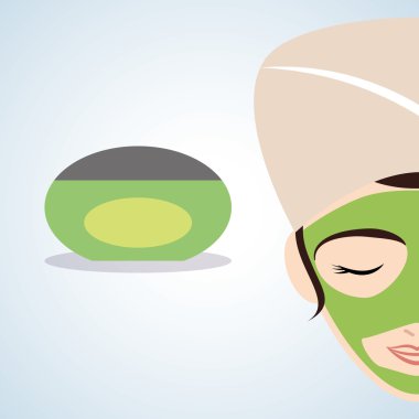 Spa merkezi tasarım. Sağlık simgesi. İzole illüstrasyon, düzenlenebilir vektör