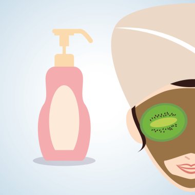 Spa merkezi tasarım. Sağlık simgesi. İzole illüstrasyon, düzenlenebilir vektör