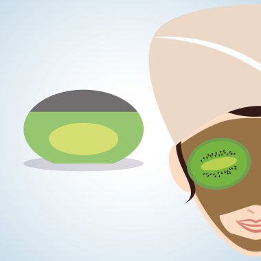 Spa merkezi tasarım. Sağlık simgesi. İzole illüstrasyon, düzenlenebilir vektör