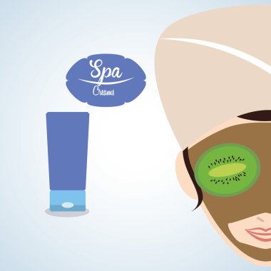 Spa merkezi tasarım. Sağlık simgesi. İzole illüstrasyon, düzenlenebilir vektör