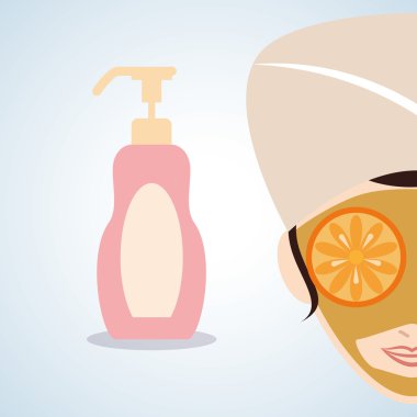 Spa merkezi tasarım. Sağlık simgesi. İzole illüstrasyon, düzenlenebilir vektör