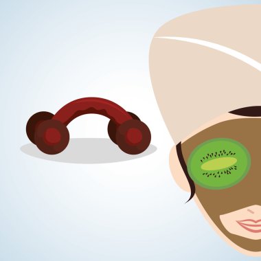 Spa merkezi tasarım. Sağlık simgesi. İzole illüstrasyon, düzenlenebilir vektör