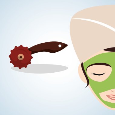 Spa merkezi tasarım. Sağlık simgesi. İzole illüstrasyon, düzenlenebilir vektör