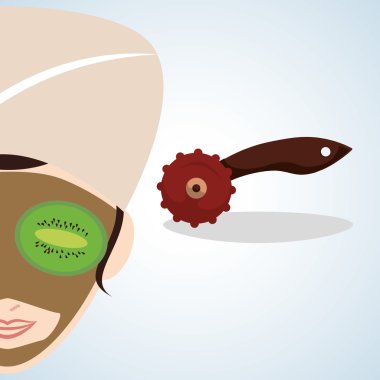 Spa merkezi tasarım. Sağlık simgesi. İzole illüstrasyon, düzenlenebilir vektör