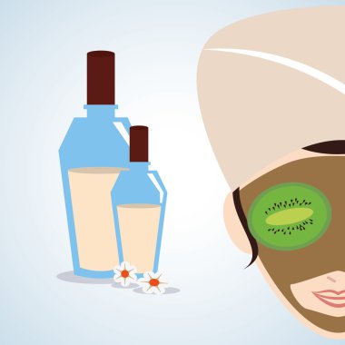 Spa merkezi tasarım. Sağlık simgesi. İzole illüstrasyon, düzenlenebilir vektör