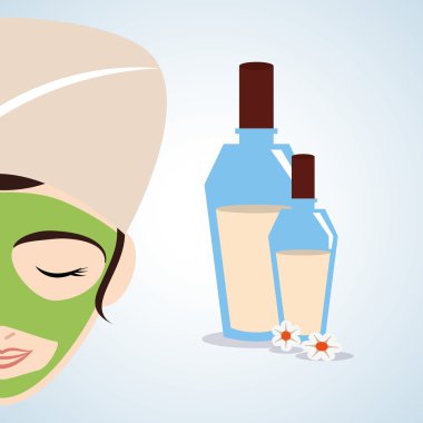 Spa merkezi tasarım. Sağlık simgesi. İzole illüstrasyon, düzenlenebilir vektör