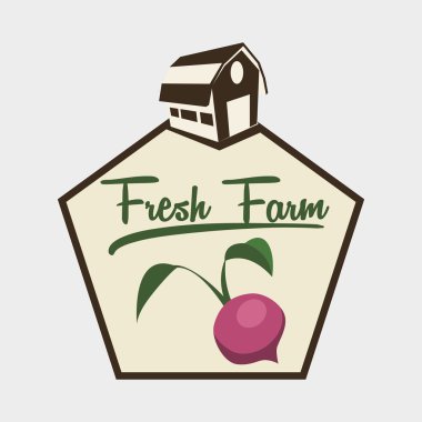 Çiftlik taze tasarım. Organik gıda. Sağlıklı yaşam konsepti