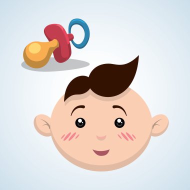 Bebek duş tasarım. davetiye tasarım. izole illüstrasyon