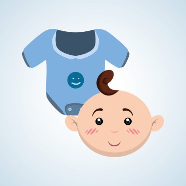 Bebek duş tasarım. davetiye tasarım. izole illüstrasyon