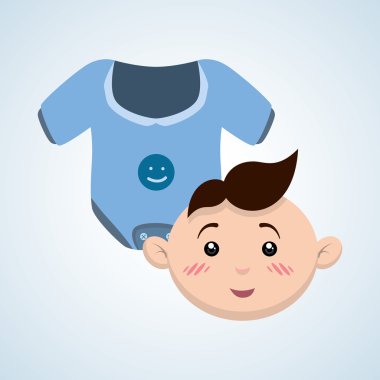 Bebek duş tasarım. davetiye tasarım. izole illüstrasyon