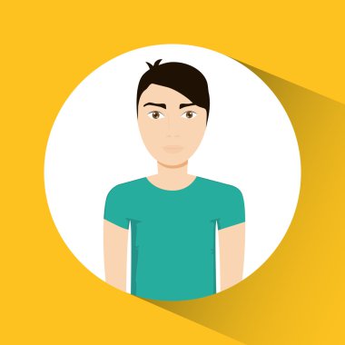 kişi tasarım. çizgi film simgesi. Kişi illüstrasyon