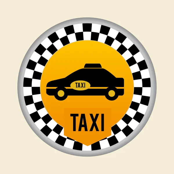 Diseño de taxi. concepto de cabina. icono de transporte, vector editanle — Vector de stock