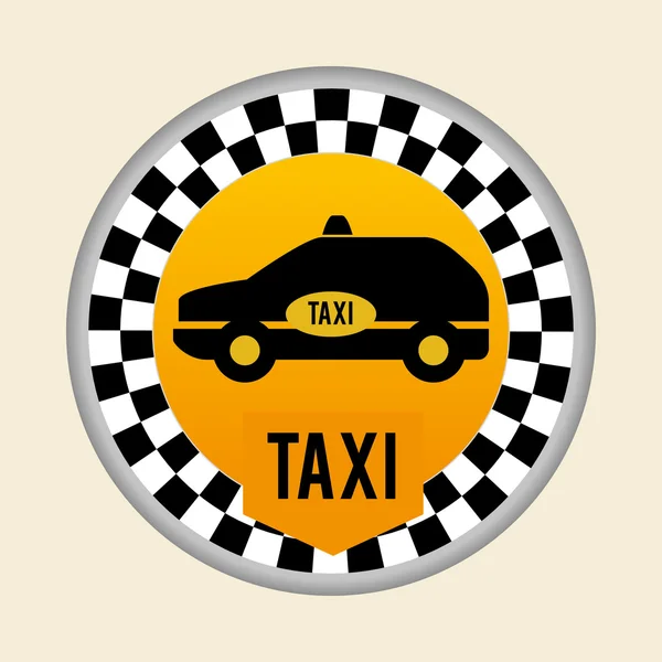 Progettazione taxi. concetto di taxi. icona di trasporto, vettore editanle — Vettoriale Stock