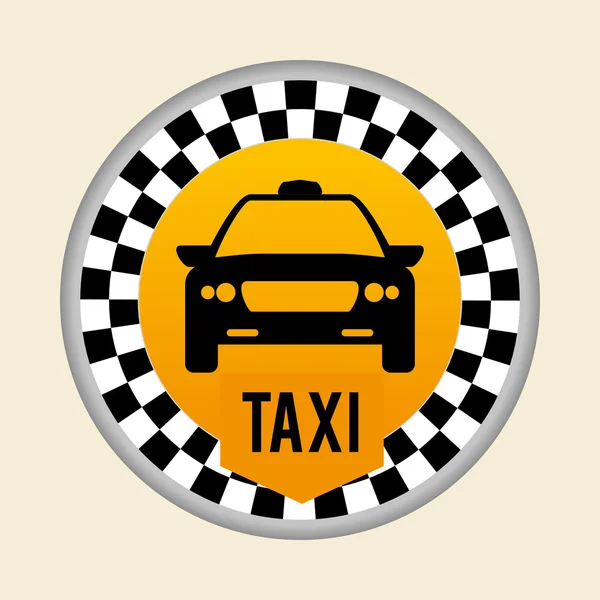 Diseño de taxi. concepto de cabina. icono de transporte, vector editanle — Archivo Imágenes Vectoriales
