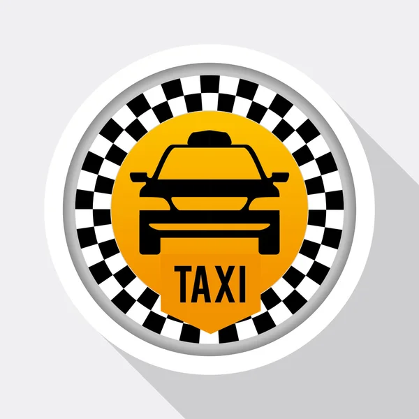 Progettazione taxi. concetto di taxi. icona di trasporto, vettore editanle — Vettoriale Stock