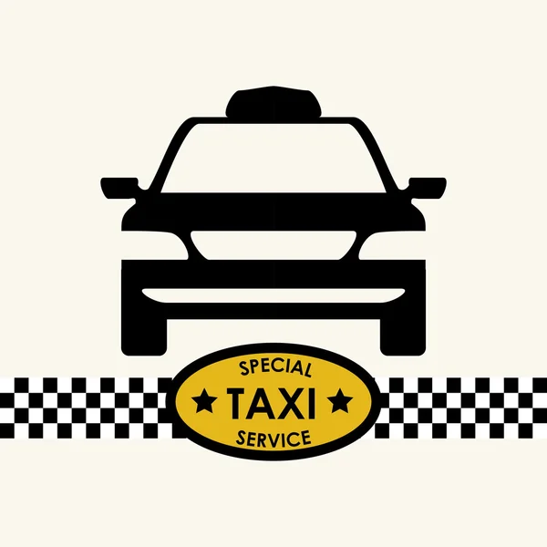 Diseño de taxi. concepto de cabina. icono de transporte, vector editanle — Archivo Imágenes Vectoriales