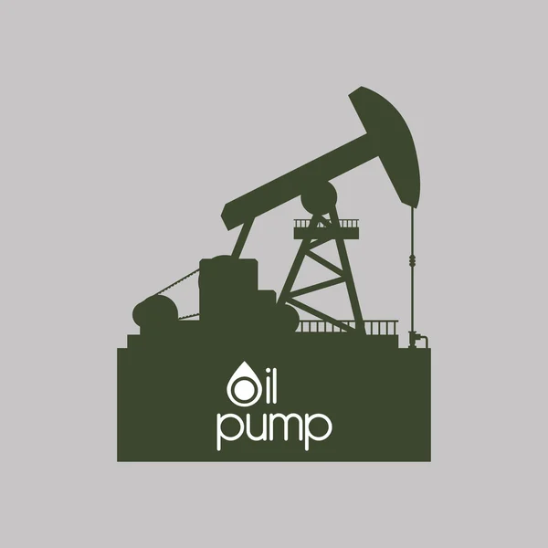 Industry design. oil pump icon.  Factory concept — Stock Vector