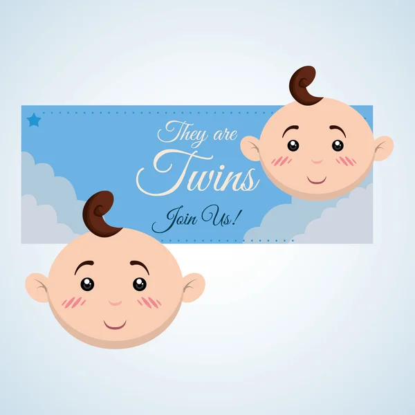 Baby shower design. invitation design.  isolated illustration — Stockvector