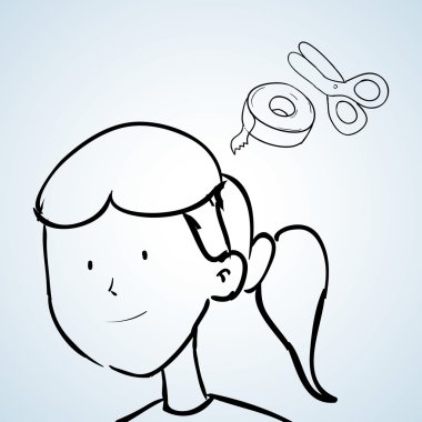 Kroki simgesi. yaratıcı kavramı. Düz illiustration