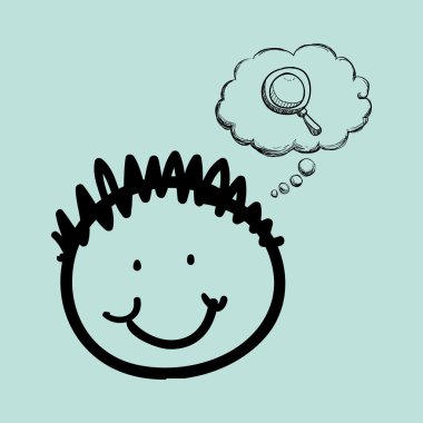 Kroki simgesi. yaratıcı kavramı. Düz illiustration, vektör