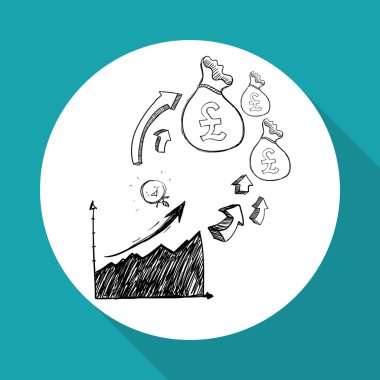 Kroki simgesi. yaratıcı kavramı. Düz illiustration, vektör