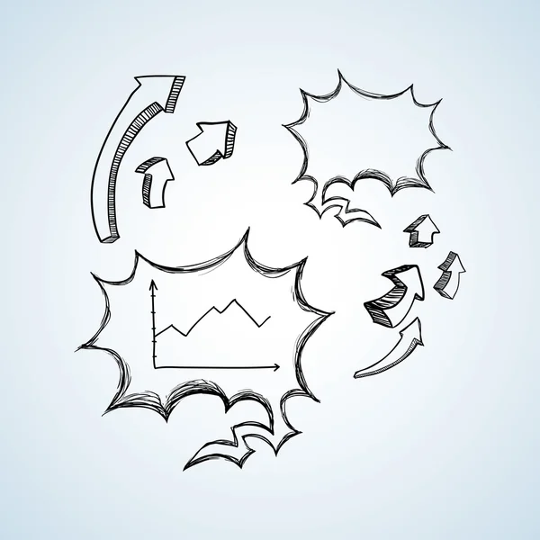 Schets pictogram. creatief concept. Platte illiustration — Stockvector