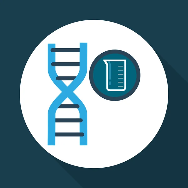 Icône scientifique. concept de laboratoire. Illiustration plate, vecteur — Image vectorielle