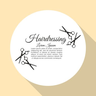 Kuaför Salonu. saç bakım kavramı. izole illüstrasyon